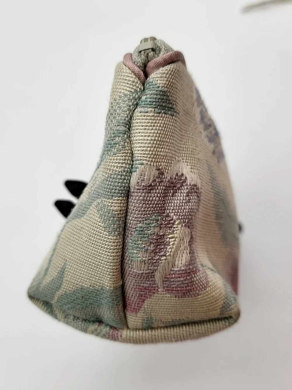 Christian Dior Vintage Floral Tapestry Cosmetic Pouch. Authentic..